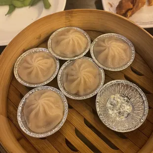 Roast pork soup dumplings