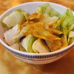 Salad with a Ginger Dressing