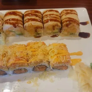 Dynamite roll and tiger shogun