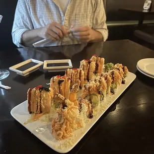Snow mountain left and yummy right.