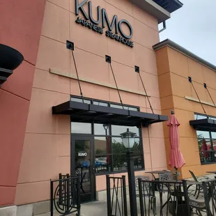 the front of the restaurant