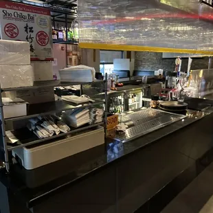 sushi and sashimi, interior