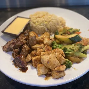 Hibachi chicken &amp; steak