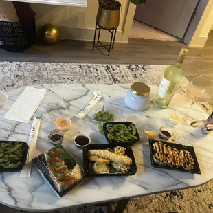 food, sushi and sashimi