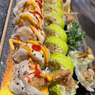 Spider Roll(5) Zack Special Roll TNT Roll