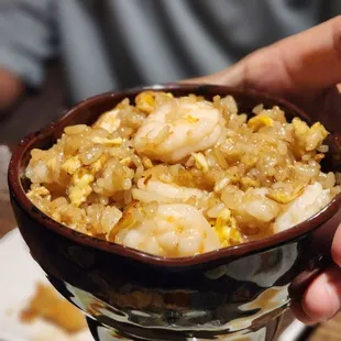 Shrimp fried rice (less oil please!)