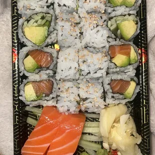 Salmon (2pc)  8 Piece Salmon Avocado Roll 8 Piece Avocado Roll