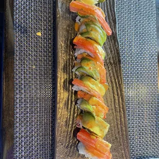 Golden flame roll