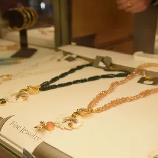 a display of jewelry