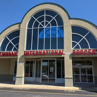 the front of the store