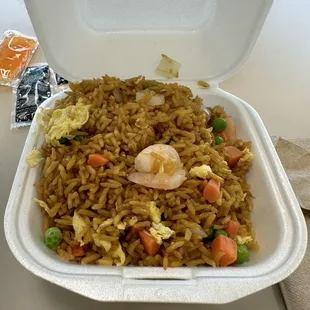 117. Shrimp Fried Rice as a side order to my entree