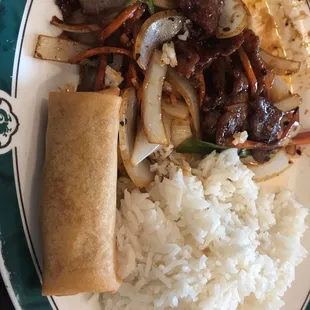 Mongolian beef lunch special