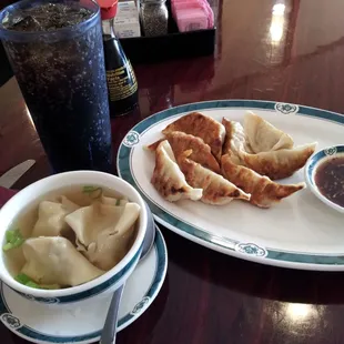 Dumplings and Won Ton soup