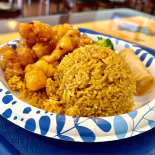 L16. Orange Chicken Lunch Special