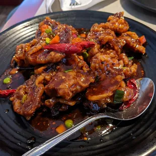Honey dry fried beed