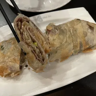 Beef Stuffed Scallion Pancake/