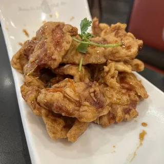 Fried Sweet and Sour Pork in Scoop /