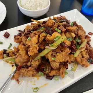 Chicken w. Spicy Garlic Sauce /