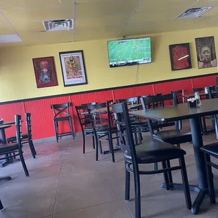 Dining area looking towards entrance