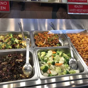 a variety of food items
