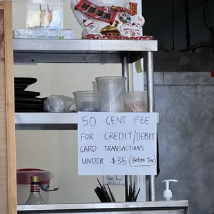 Credit card info