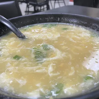 Sweet Corn Egg Drop Soup-