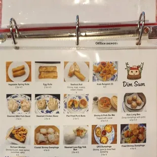 a menu for a restaurant