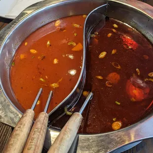 Broth at Kung Fu Hot Pot, Minneapolis