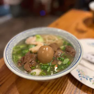 House Special Ramen w. Soup with Tea Infused Boiled Egg