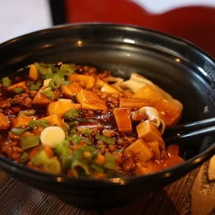  close up of a bowl of food