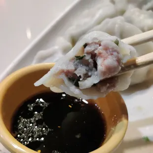 Pork with Chives and Shrimp Dumplings