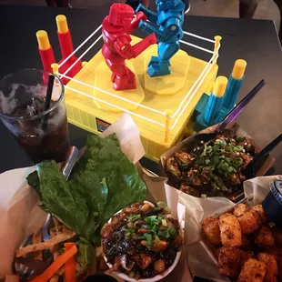 a variety of food items