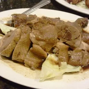 Kung Fu Plaza Roasted Duck - (actually) stewed in house special spices and served in a dark, rich gravy