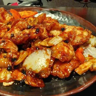 Fish w black bean sauce