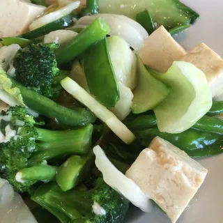 Sauteed Mixed Vegetables with Tofu (GF)
