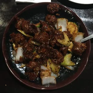 Vegan Black Pepper Chicken