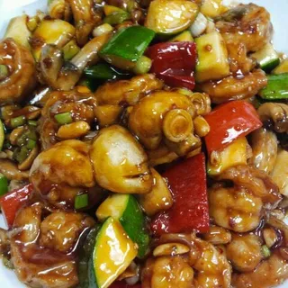 Vegan Kung Pao Shrimp
