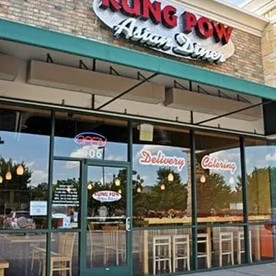 the front of the restaurant