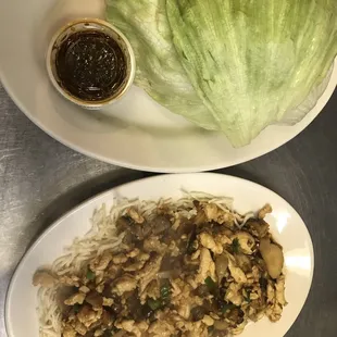 Chicken lettuce wraps