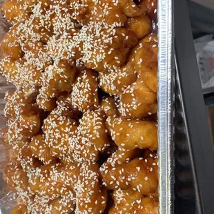 Small party tray Sesame Chicken