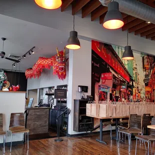 As of 12/12/2021, they are take out only...