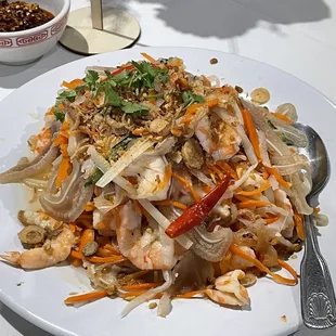 Papaya Salad with Pork and Shrimp