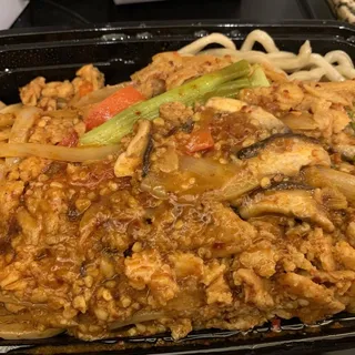 Red Curry Soy Curls Noodles(V)