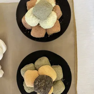 two plates of food