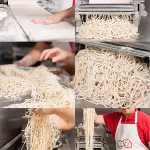 Noodles are made daily fresh