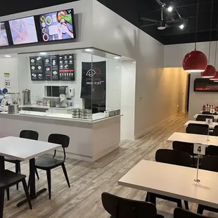 the inside of the restaurant