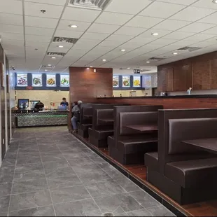 Inside seating