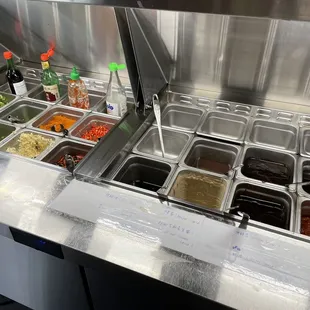 DIY sauce bar