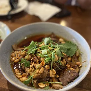 Spicy Sliced Beef Tendon in Chili Sauce