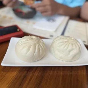 Steamed Buns with Bok Choy and Mushroom